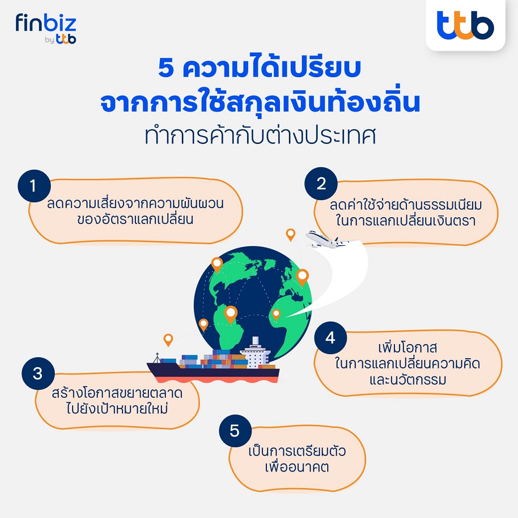 5 ความได้เปรียบจากการใช้สกุลเงินท้องถิ่นค้าขายกับต่างประเทศ finbiz by ttb