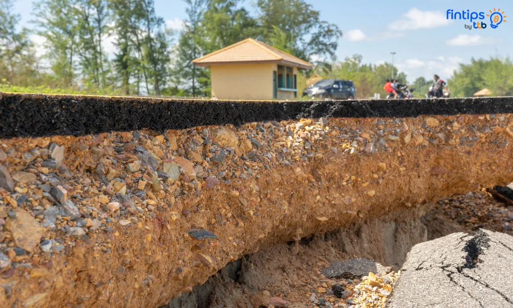 ถนนทรุด