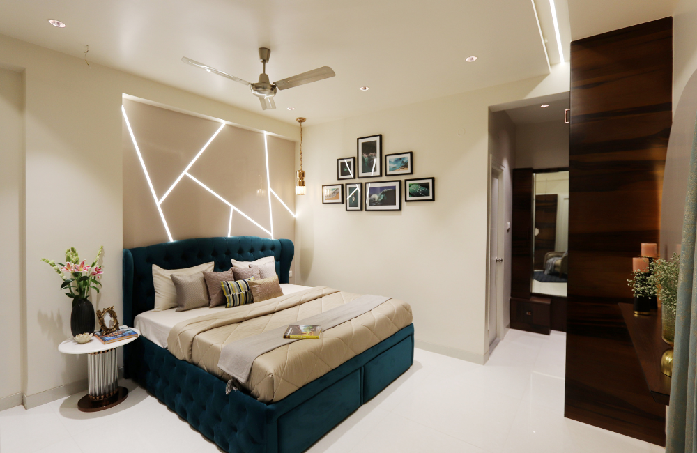 แบบห้องนอนสวยๆ ด้วยการออกแบบแสงไฟ