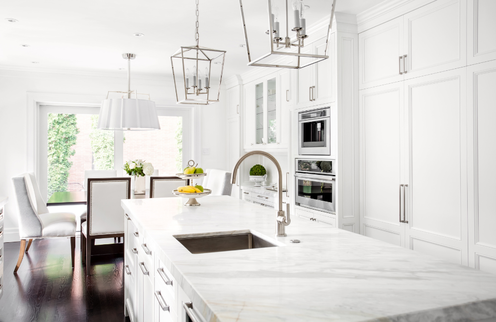 แบบห้องครัวสวยๆ มินิมอลสีขาวล้วน