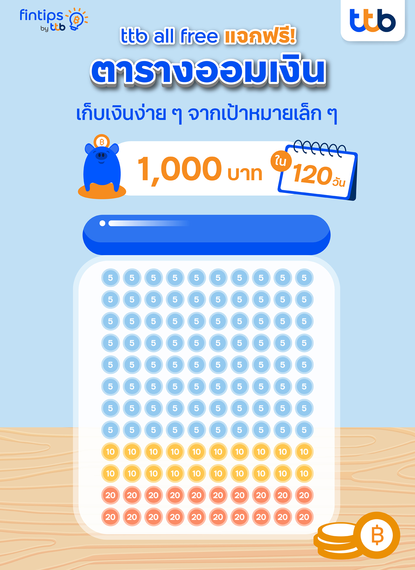ตารางออมเงิน 1,000