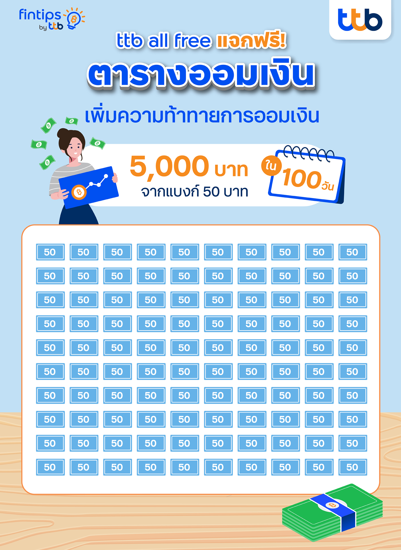 ตารางออมเงิน 5,000