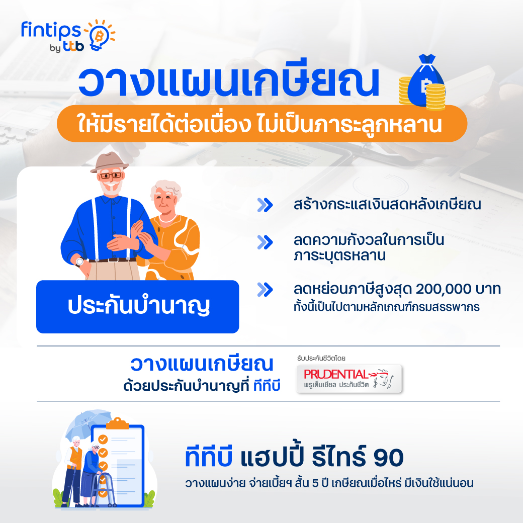 วางแผนเกษียณให้มีรายได้ต่อเนื่อง ไม่เป็นภาระลูกหลาน