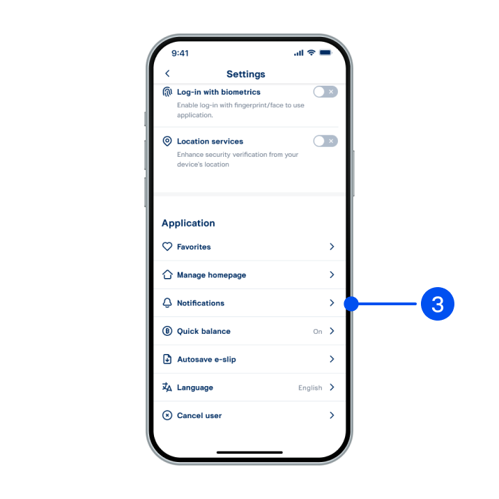 Select “Notifications”.