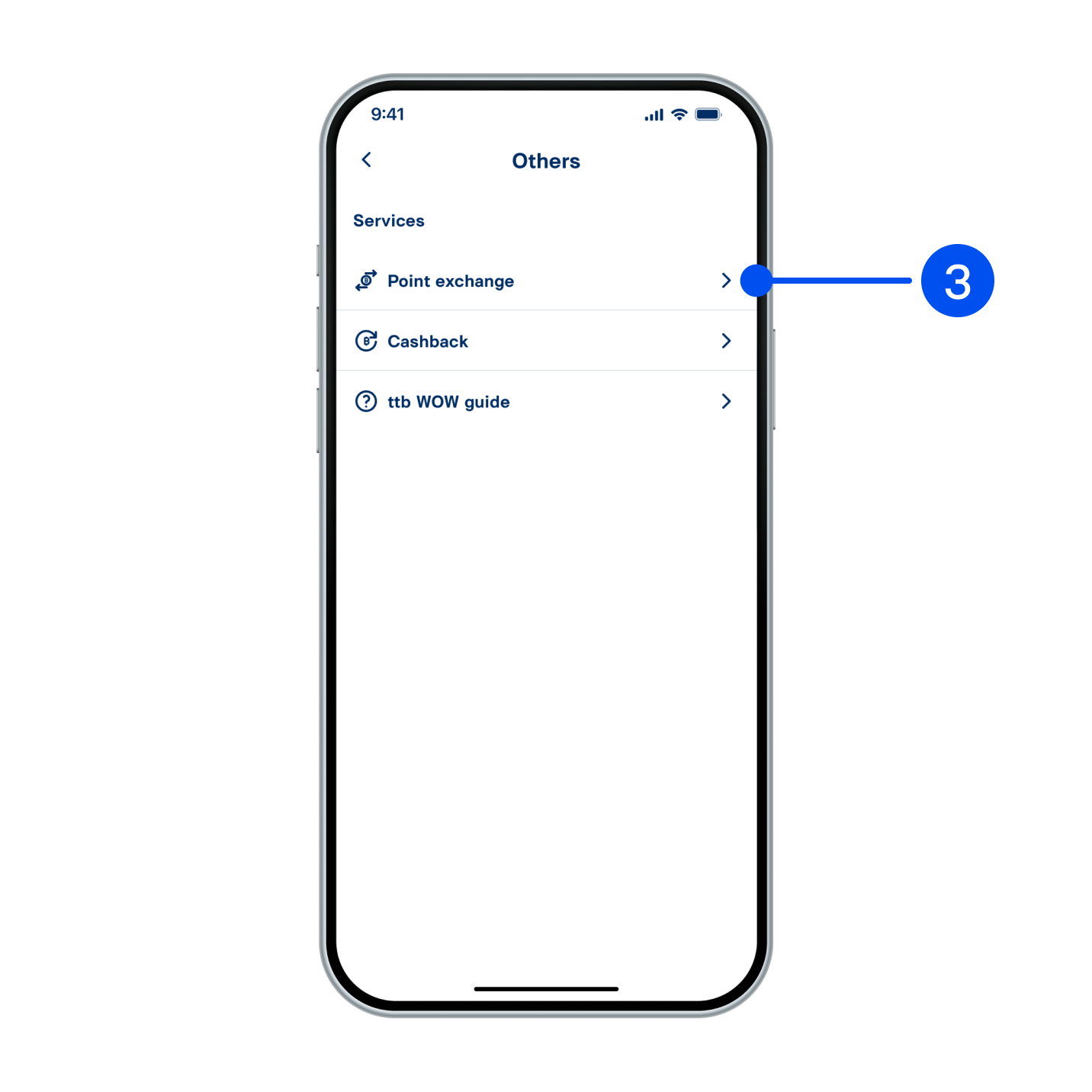 3. Select “Point exchange”.