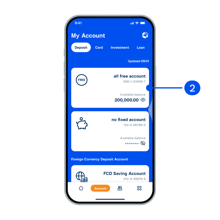 2. Select all free account.