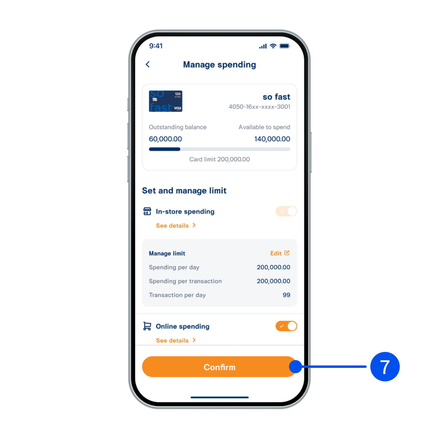 7. Select “Confirm”.