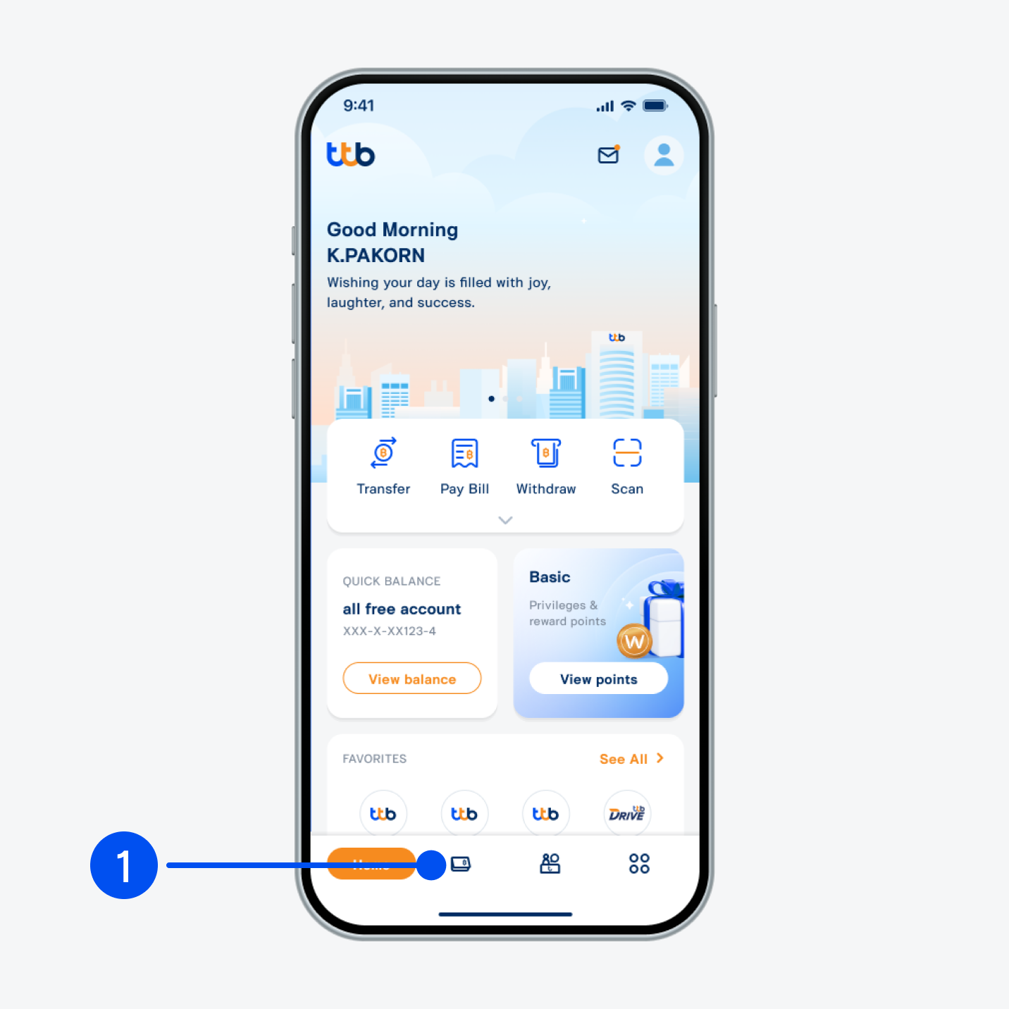 Select “Account”, the 2nd menu from the bottom.