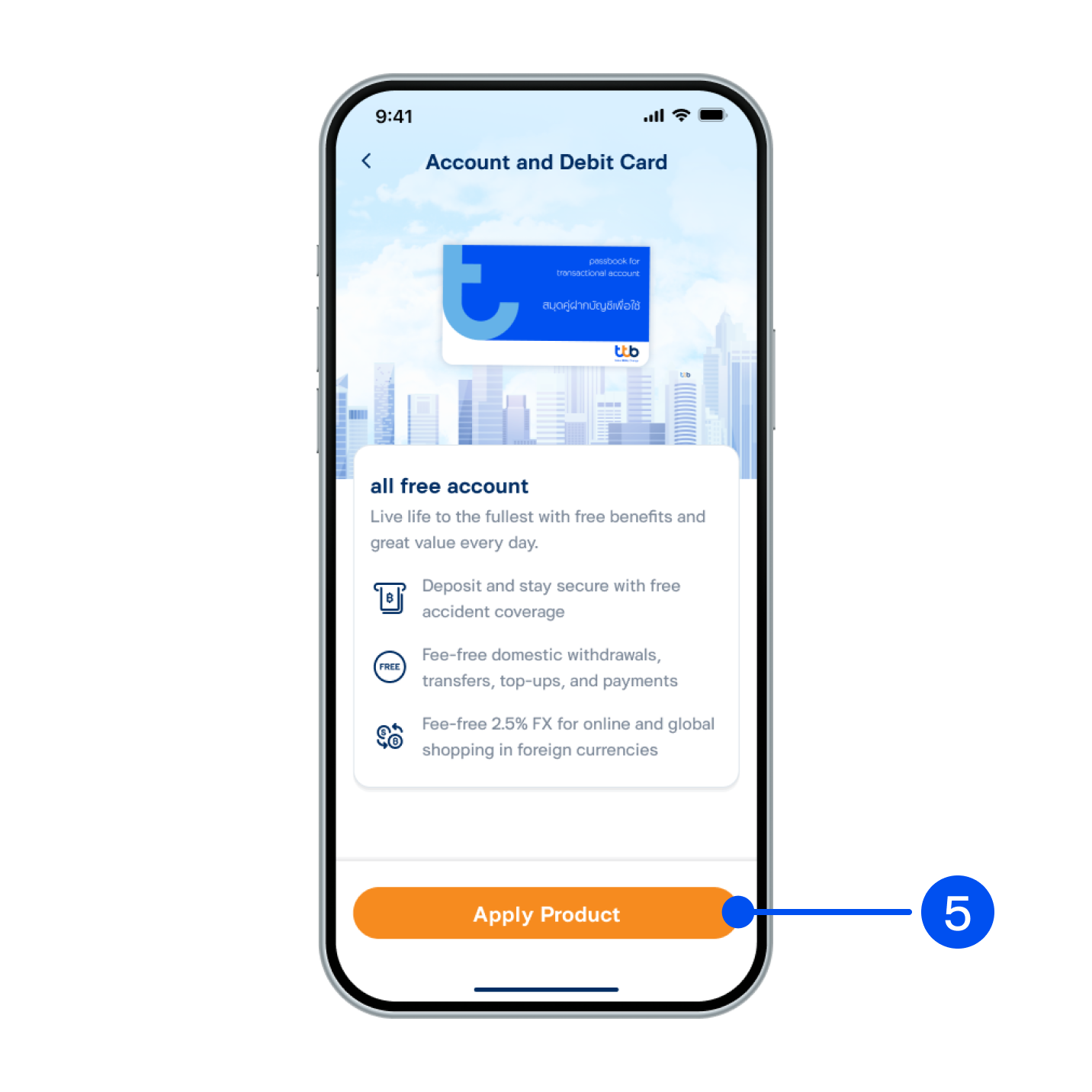 5. Read product details, then select “Apply product”.