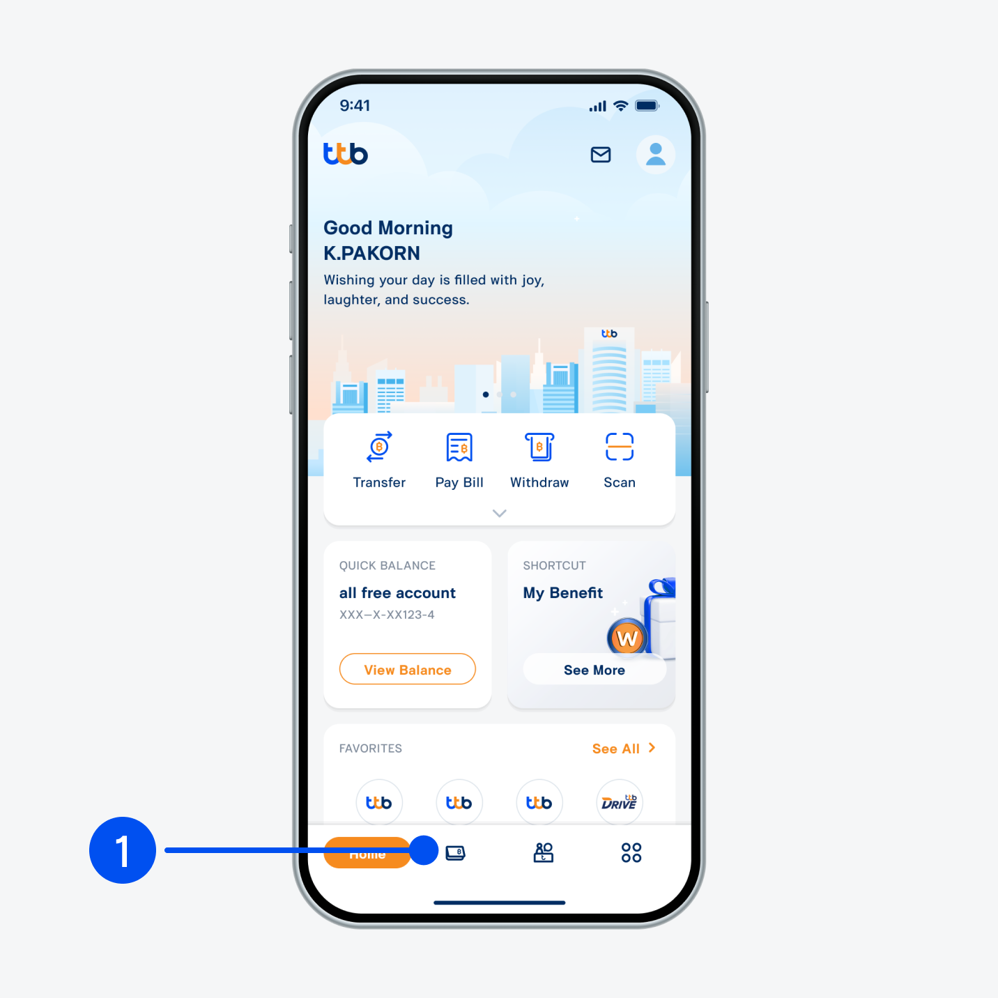 Select “Account”, the 2nd menu from the bottom.