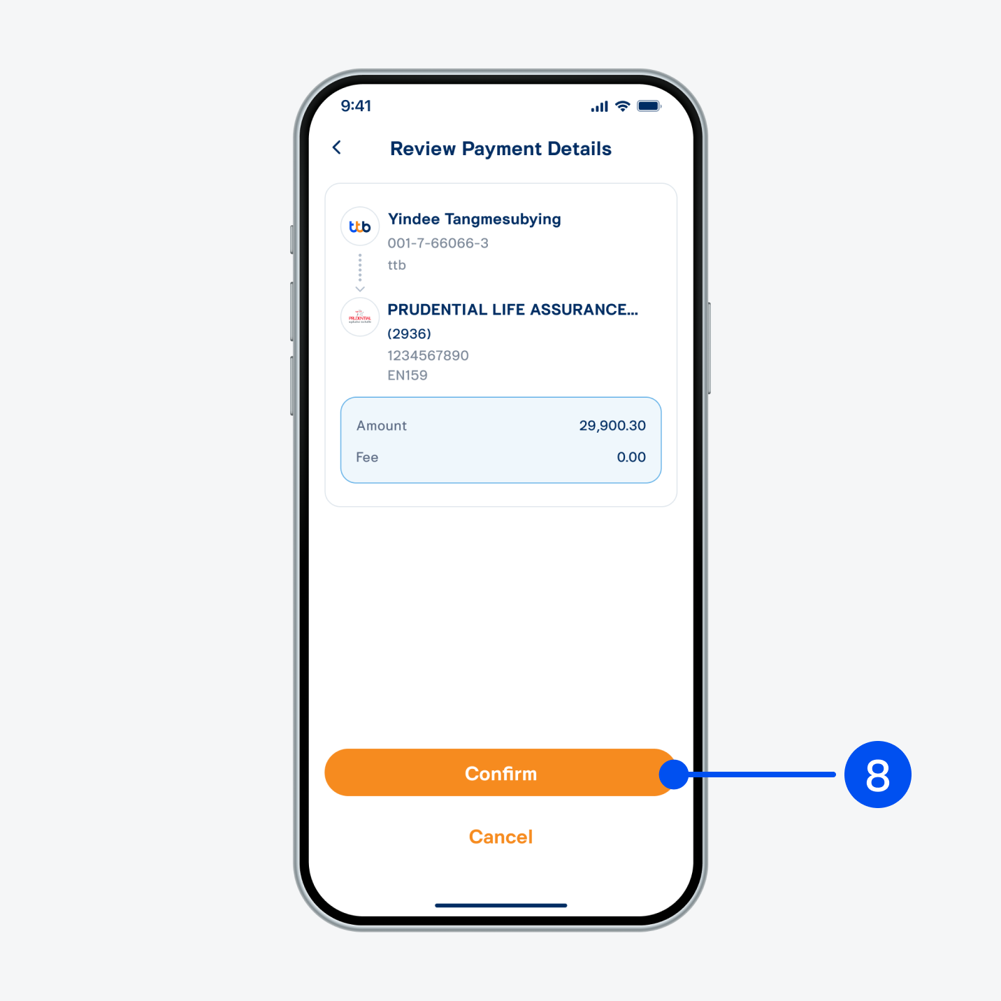 Review payment details, then select Confirm.