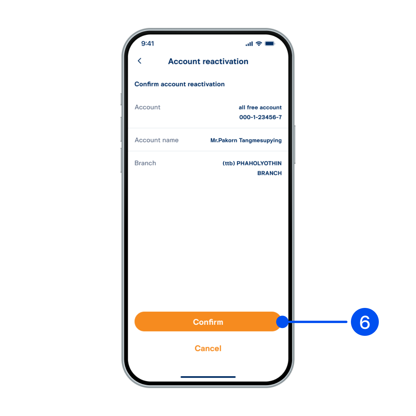 6. Select “Confirm”.