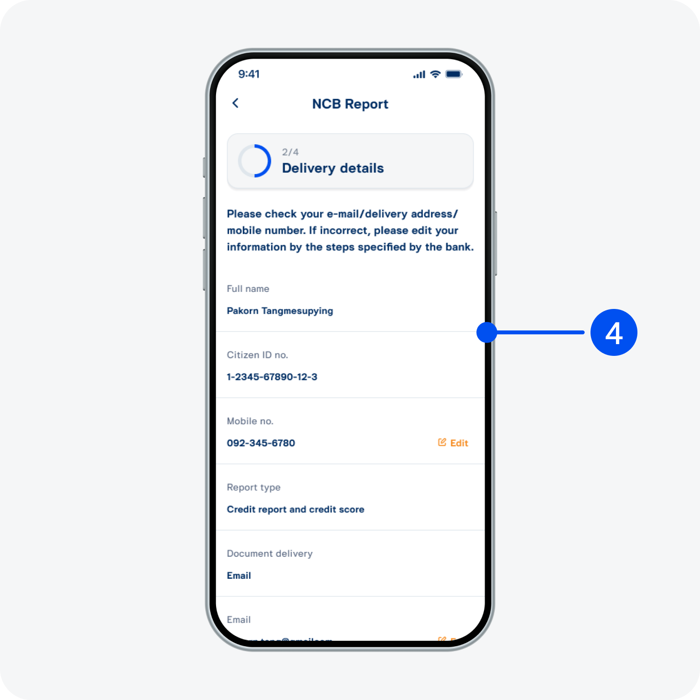 Review details, then select “Next”.