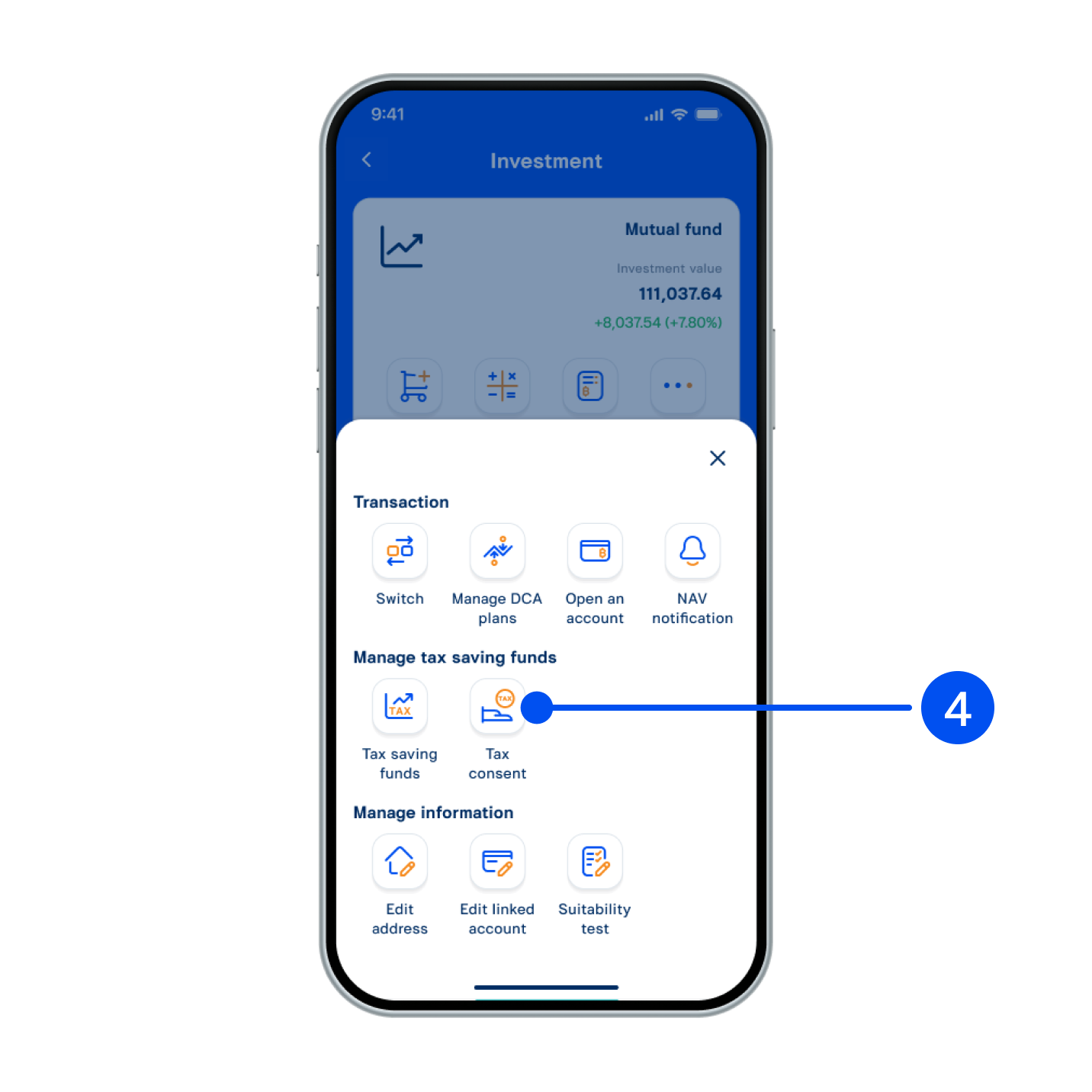 4. Select “Tax consent”.