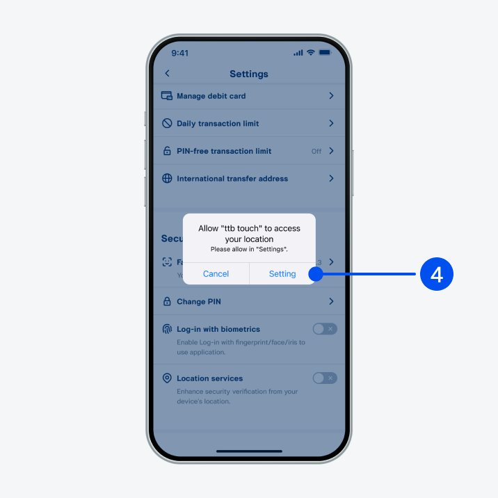 Select “Setting”.