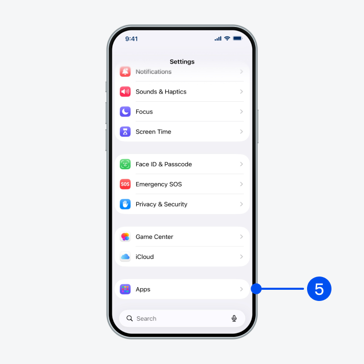 Select “Apps”.