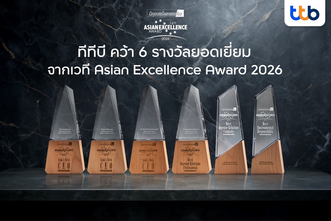 ttb Achieves 6 Prestigious Wins at Asian Excellence Awards 2026