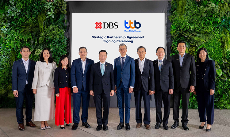 ทีทีบี ผนึกพันธมิตร DBS สร้างความร่วมมือเชิงกลยุทธ์ ยกระดับการบริหารความมั่งคั่ง 