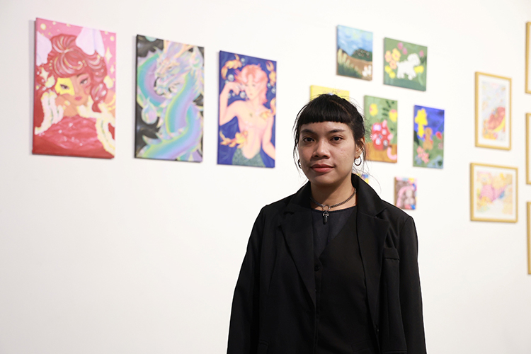 ครูแจ๋ม–นางสาวสุพัตรา จันทราภรณ์ ครูอาสาสมัครคลาสศิลปะ