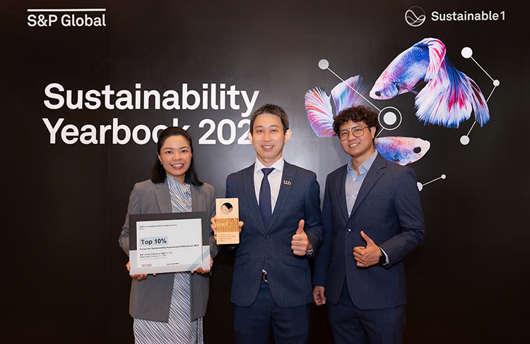 ทีทีบี ติดอันดับคะแนน Top 10% ทำเนียบ S&P Global Sustainability Yearbook 2026