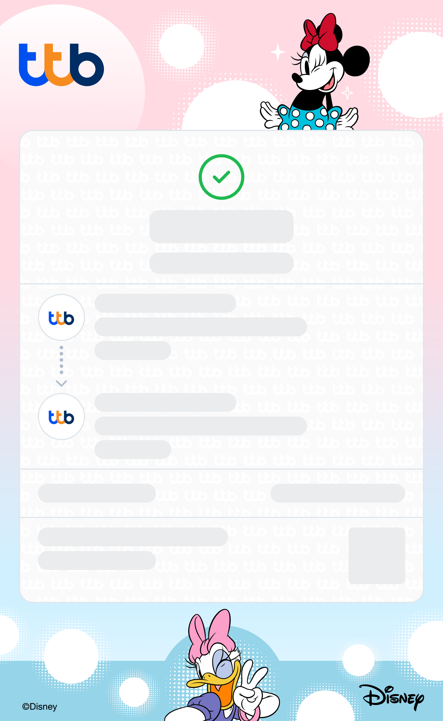 บัตรเดบิต ทีทีบี ออลล์ฟรี ดิสนีย์ e-Slip2