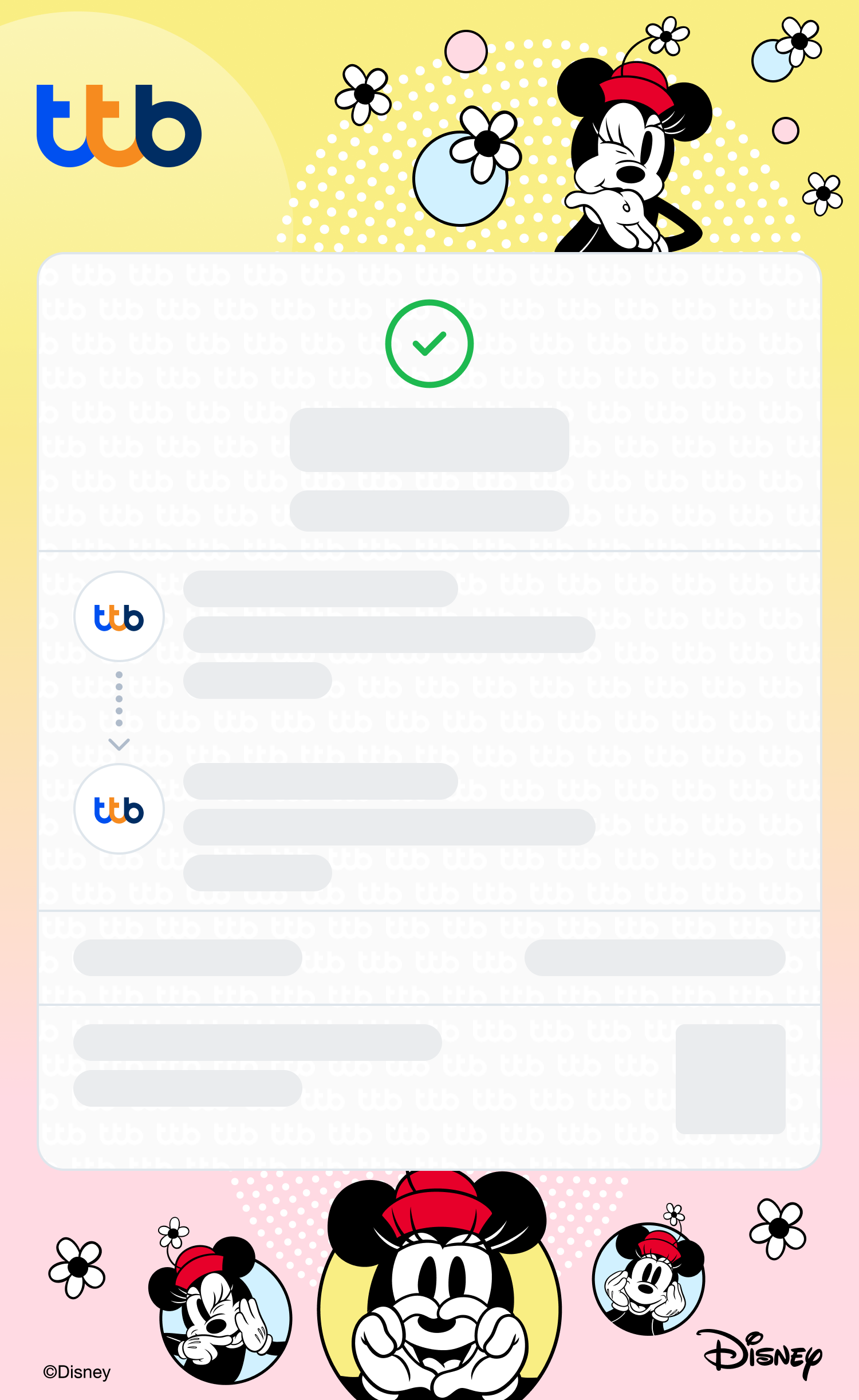 บัตรเดบิต ทีทีบี ออลล์ฟรี ดิสนีย์ e-Slip3