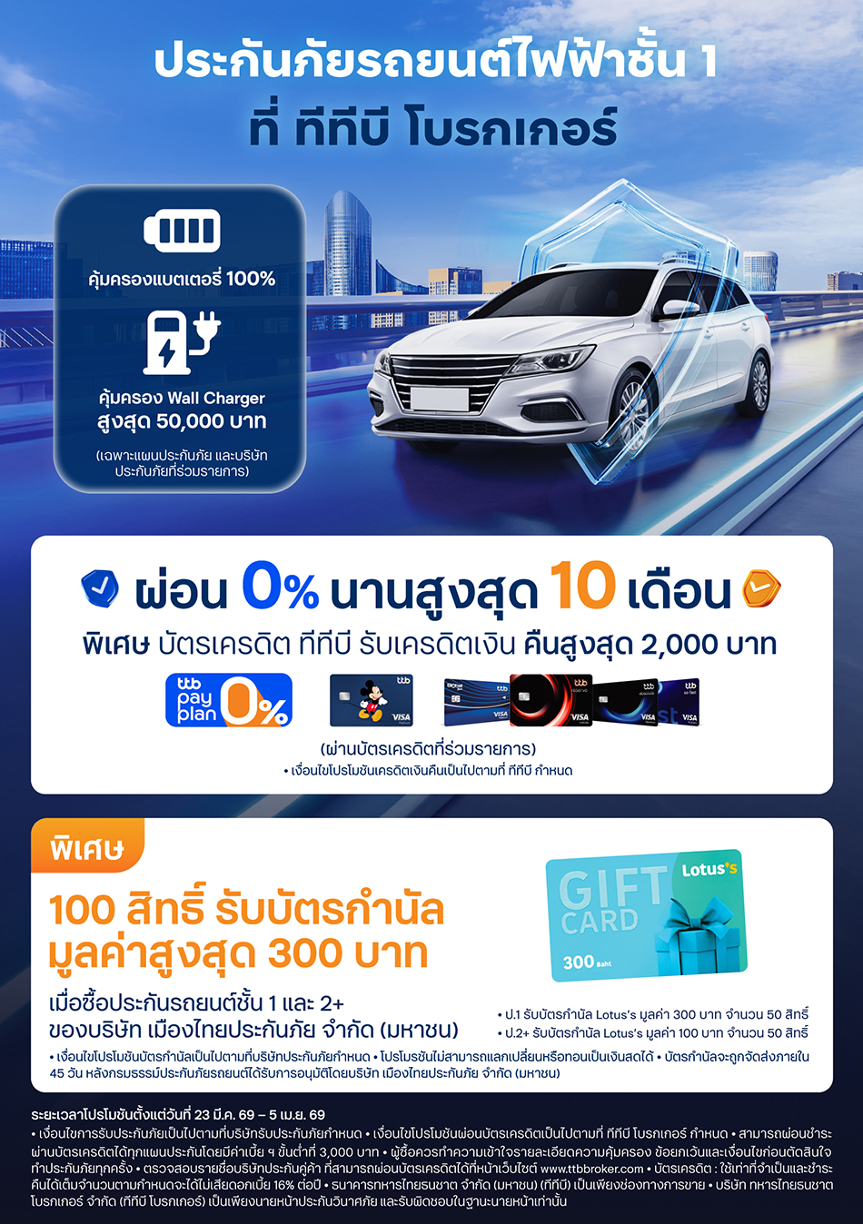 เพียงสมัครสินเชื่อรถยนต์ใหม่ ทีทีบีไดรฟ์ พร้อมเปิดบัญชี ทีทีบี ออลล์ฟรี และสมัครเข้าใช้งาน แอป ทีทีบี ทัช